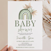 Boho Regenboog Baby Shower Kaart
