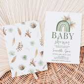 Boho Regenboog Baby Shower Kaart