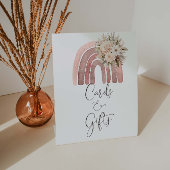 Boho regenboog Baby shower Kaarten en geschenken Reclamebord Met Voetstuk