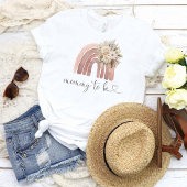 Boho regenboog Baby shower mama om te zijn T-shirt