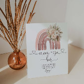 Boho Regenboog Baby shower Mom-osa Bar Reclamebord Met Voetstuk