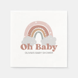Boho Regenboog Baby Shower Servet
