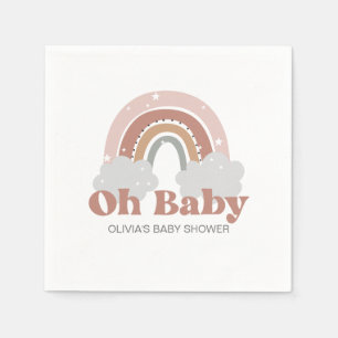 Boho Regenboog Baby Shower Servet