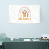 Boho Regenboog Baby Shower Spandoek (Beurs)