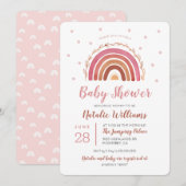 Boho Regenboog Baby Shower Uitnodiging (Voorkant / Achterkant)