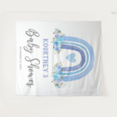 Boho regenboog baby shower voor jongen wandkleed (Voorkant (horizontaal))