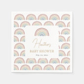 Boho Regenboog Babyfeestje Servet (Voorkant)