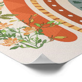 Boho Regenboog Bloem Kinderkamer Print Kinderkamer (Hoek)