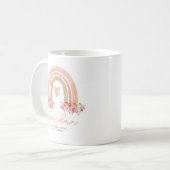 Boho Regenboog Bloem Oma Koffiemok (Voorkant links)
