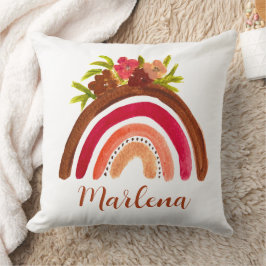 Boho Regenboog Bloemen Boheemse Natuurlijke Kleur Kussen