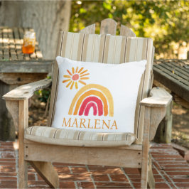 Boho Regenboog Boheemse Sinaasappel Zon Baby Kweke Buitenkussen