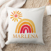 Boho Regenboog Boheemse Sinaasappel Zon Baby Kweke Kussen (Deken)