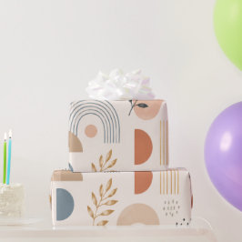 Boho Regenboog Botanisch Cadeaupapier