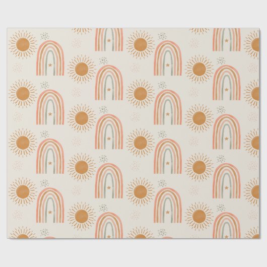 Boho-regenboog Cadeaupapier (Vlak)