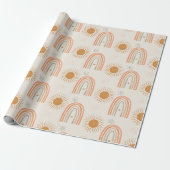 Boho-regenboog Cadeaupapier (Uitgerold)