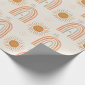 Boho-regenboog Cadeaupapier (Hoek)