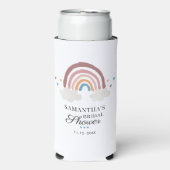 Boho Regenboog Chic Waterverf Bruiloftsborrel Seltzer Blikjeskoeler (Seltzer Voorkant)