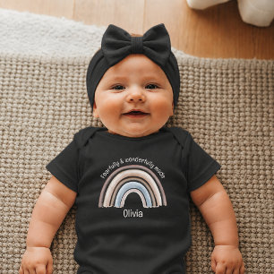 Boho Regenboog Christelijke Persoonlijke Pasgebore Romper