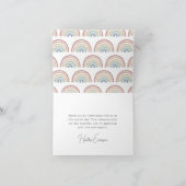 Boho Regenboog Dankkaart Bedankkaart (Binnen)