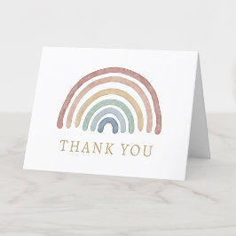 Boho Regenboog Dankkaart Bedankkaart