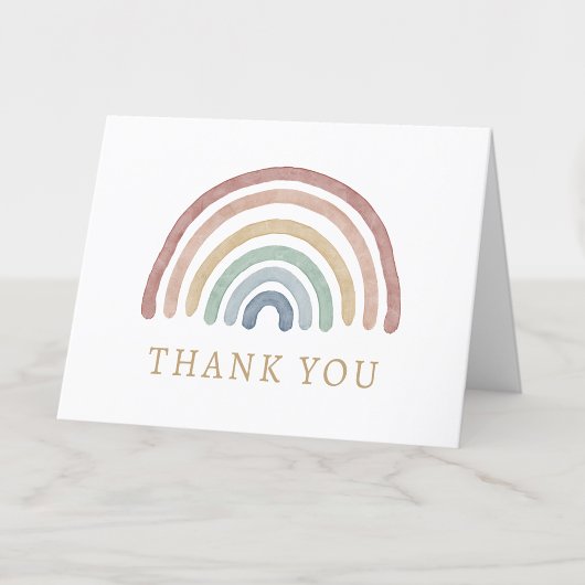 Boho Regenboog Dankkaart Bedankkaart