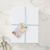 Boho regenboog dinosaurus Verjaardag dank u cadeau Cadeaulabel (Met Touw)