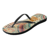 Boho  Regenboog en bladeren Teenslippers (Schuin)