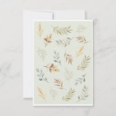 Boho regenboog en bloemen Baby shower Bedankkaart (Achterkant)