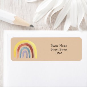 Boho-regenboog Etiket