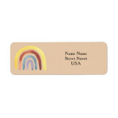 Boho-regenboog Etiket (Voorkant)
