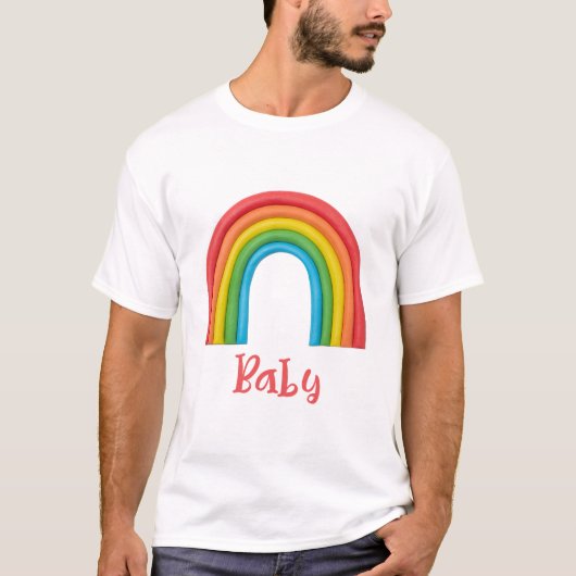 Boho Regenboog Familie - Baby T-shirt (Voorkant)