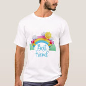 Boho Regenboog Familie - Beste Vriend T-shirt (Voorkant)