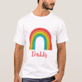 Boho Regenboog Familie - Papa T-shirt (Voorkant)