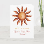 Boho Regenboog Feest Kaart (Voorkant)