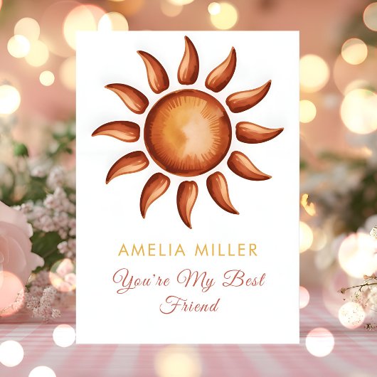 Boho Regenboog Feest Kaart