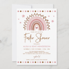 Boho Regenboog | Gedempte Roze Terracotta Foster D Kaart
