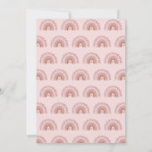 Boho Regenboog | Gedempte Roze Terracotta Foster D Kaart (Achterkant)