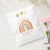 Boho Regenboog Gelukkige Verjaardagsgunstzak Bedankzakje (Gezegeld)