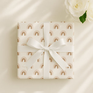 Boho regenboog, genderneutraal kinderdagverblijf cadeaupapier