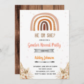 Boho regenboog geslacht onthulling kaart (Voorkant / Achterkant)