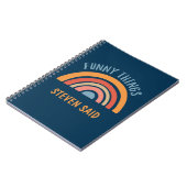 Boho Regenboog Grappige Dingen Die Mijn Kind Zei A Notitieboek (Linkerzijde)