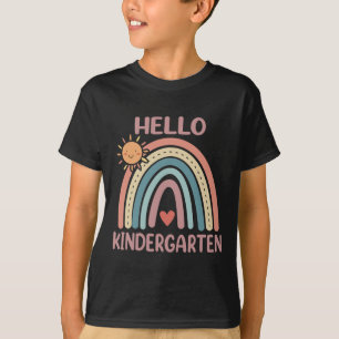 Boho Regenboog Hart Voor Leraren Vrouwen Hallo Kle T-shirt