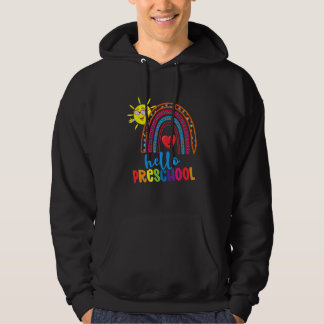 Boho Regenboog Hart Voor Leraren Vrouwen Hallo Voo Hoodie