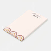 Boho Regenboog Harten Persoonlijke Teacher Post-it Post-it® Notes (Schuin)