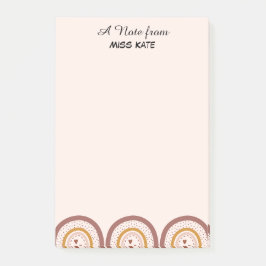 Boho Regenboog Harten Persoonlijke Teacher Post-it Post-it® Notes