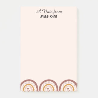 Boho Regenboog Harten Persoonlijke Teacher Post-it Post-it® Notes