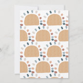 Boho regenboog hier komt het Son baby shower Kaart (Achterkant)