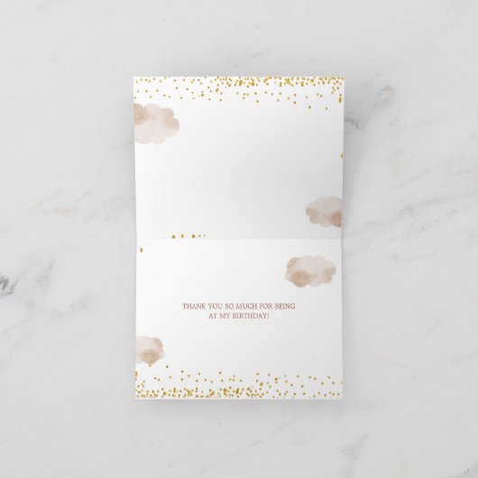 Boho Regenboog Is Ze Niet Wonderbaar Vouwkaart Bedankkaart (Binnen)