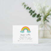 Boho Regenboog Jongen Luier Raffle Kaart (Staand voorkant)