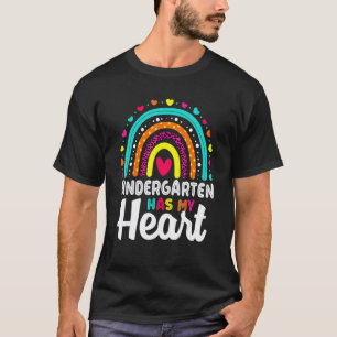Boho Regenboog Kleuterschool Heeft Mijn Hart Leraa T-shirt